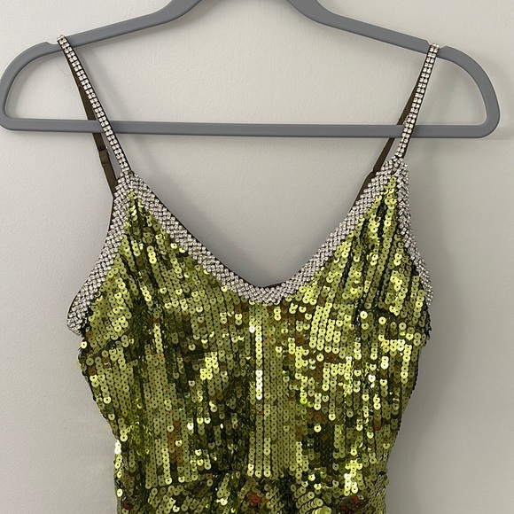 Sequin Green Maxi Dress - Picture 7 of 13